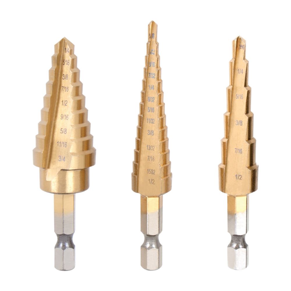 3-Piece Step Drill Set