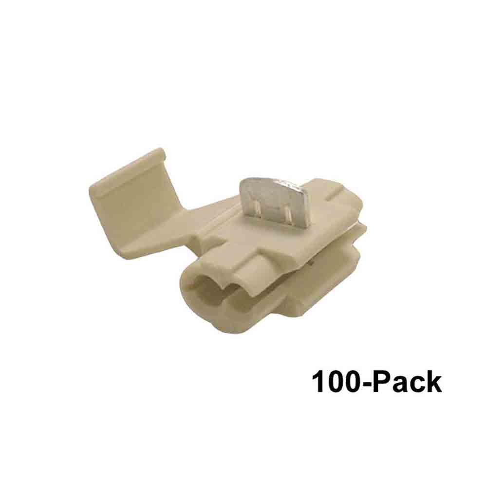 100-Pack of White 3M Wire Taps