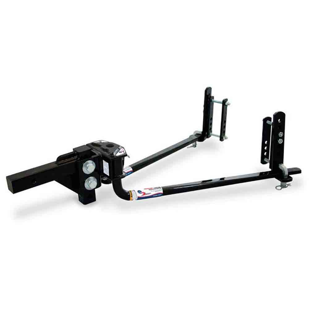 FastWay e2 Round Bar Style Weight Distribution Kit with Sway Control - 10,000 lbs. Tow Capacity, 1,000 lbs. Tongue Weight