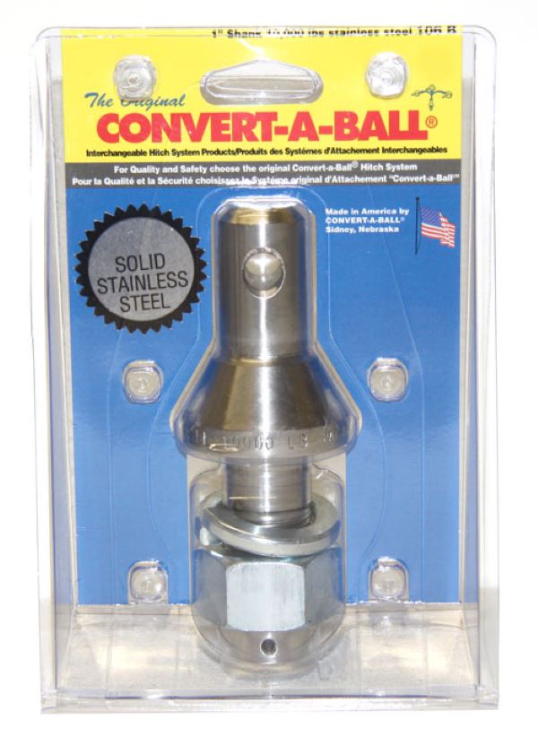 Convert-A-Ball Stainless Steel 1 Inch Shank Only