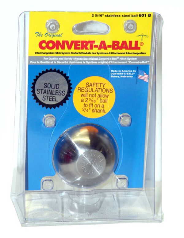 Convert-A-Ball 2-5/16 Inch Stainless Steel Hitch Ball Only