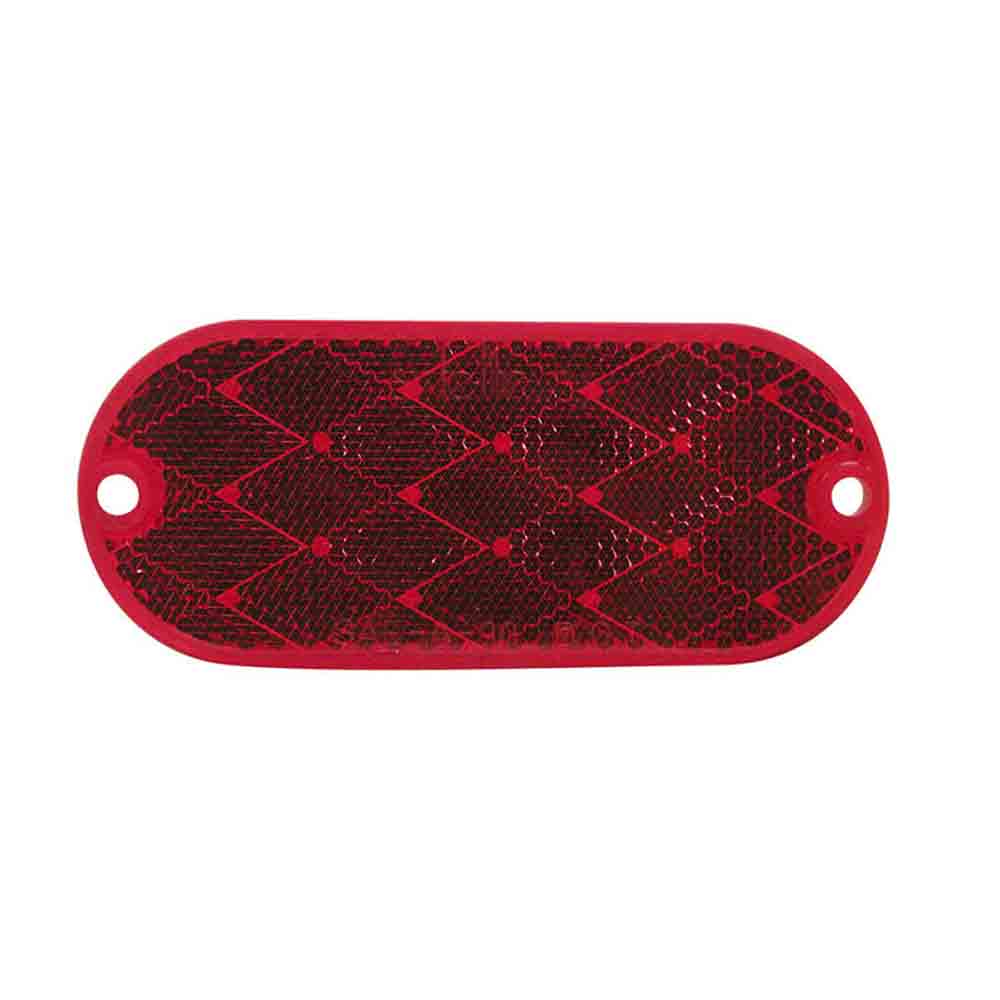 Quick Mount Red Oval Reflector