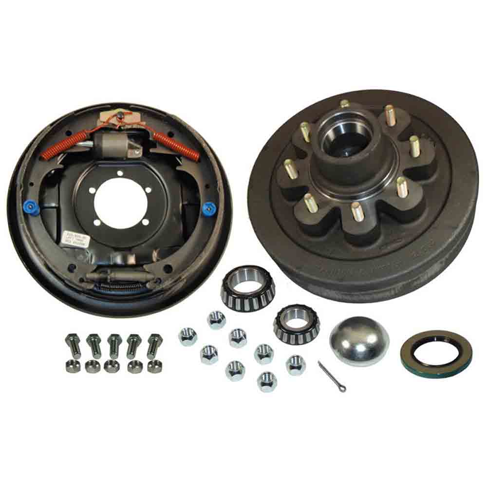 8-Bolt on 6-1/2 Inch Bolt Circle - 12 Inch Hub/Drum With Hydraulic Brake Assembly - Drivers Side