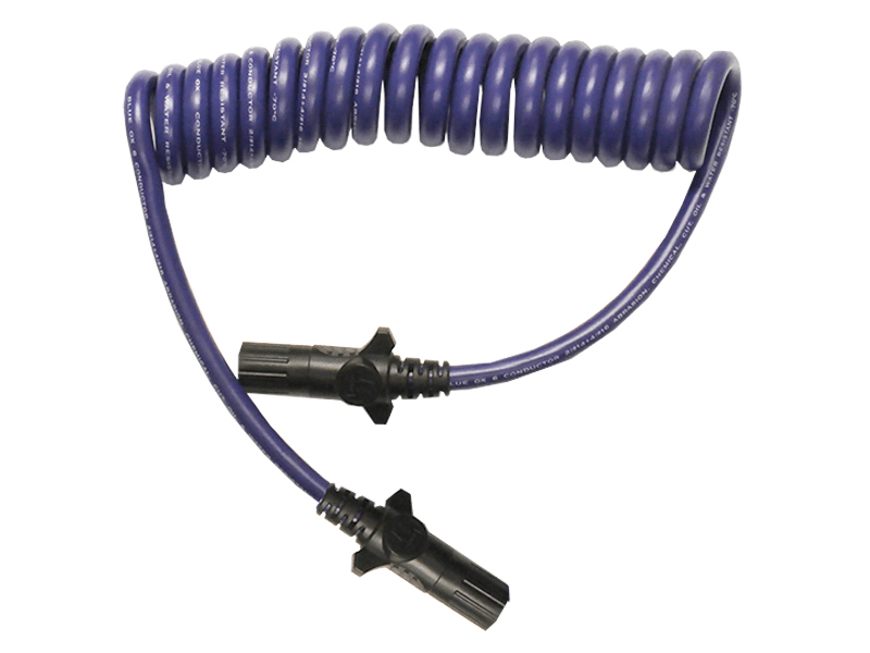 Blue Ox BX8862 6-Round to 6-Round Electrical Coiled Cable Extension