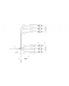 Blue Ox BX88442 Proggressive Lit Tail Light Wiring Kit for Vehicles with Progressive/Animated Tail Lights