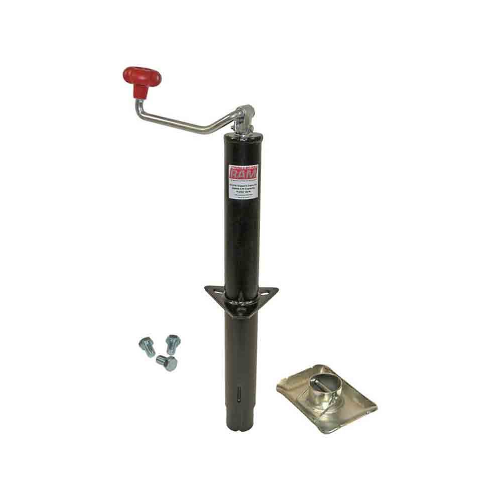 A-Frame Trailer Jack with Foot and Mounting Hardware - Top Wind