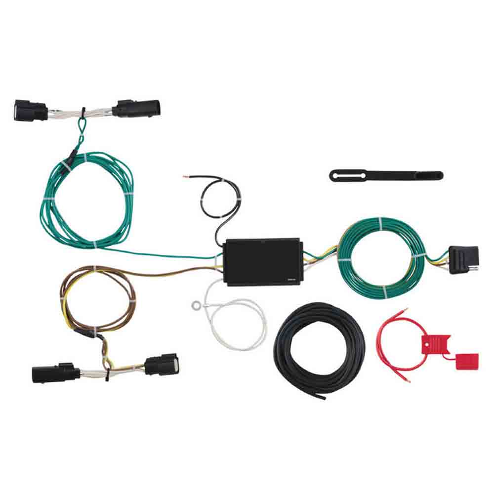 T-Connector Custom Wiring Harness, 4-Way Flat Output, 2015-2018 Ford Edge  SE  SEL (Replaced RE-67272)