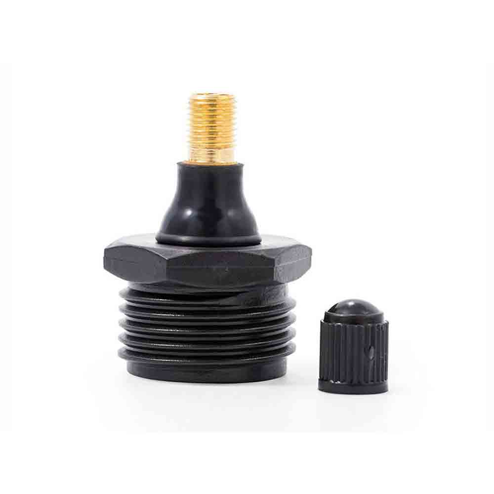 Blow Out Plug - Black Plastic w/ Valve