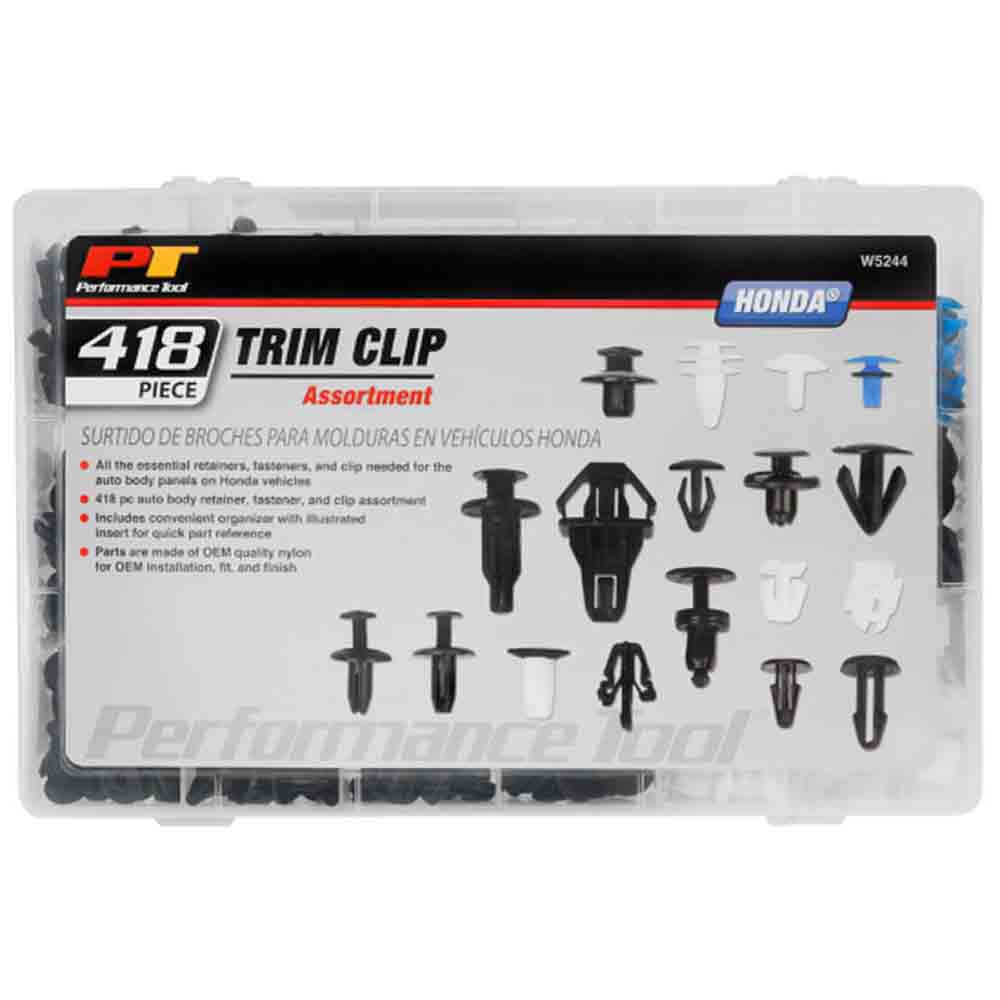 Honda Trim Clip Assortment - 418-Pieces
